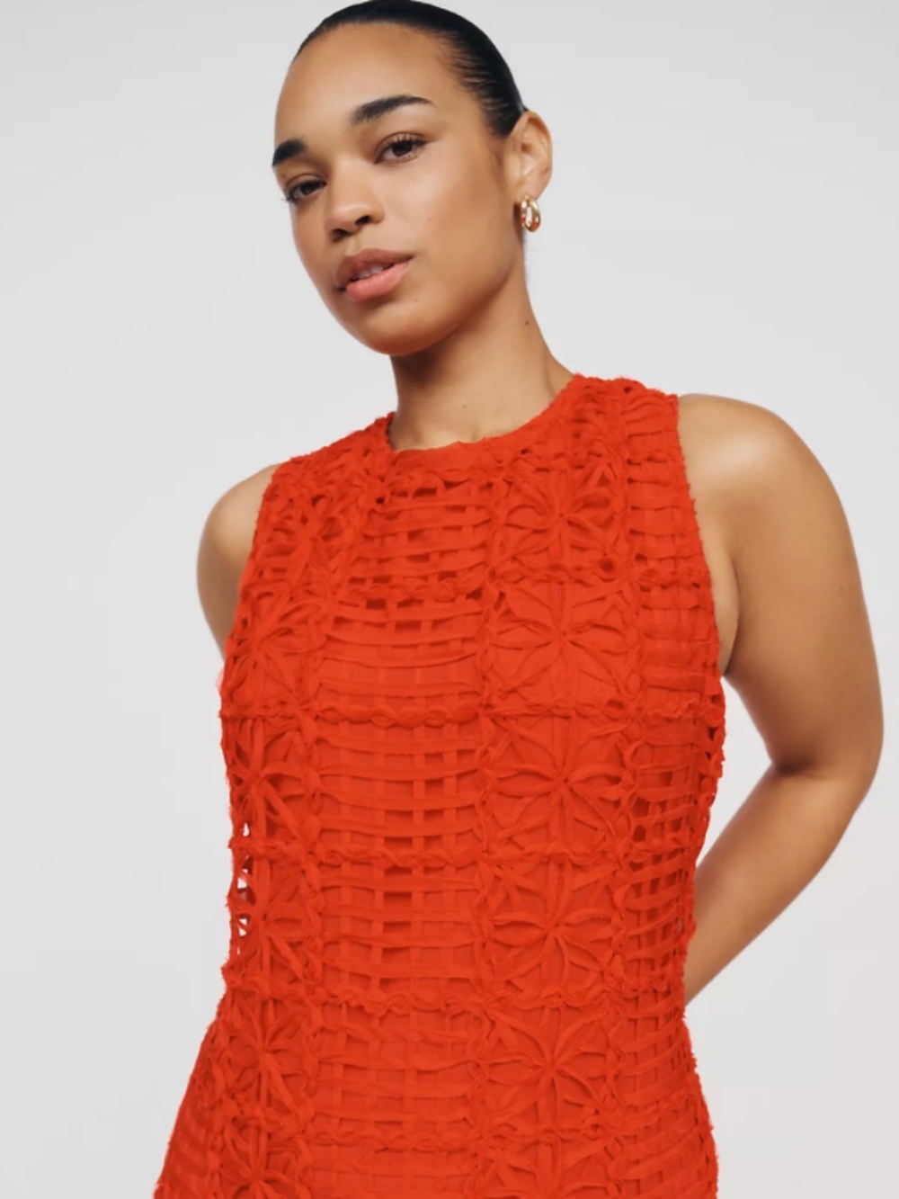 NWOT English Factory Eyelet Lace Midi Dress | Size: S